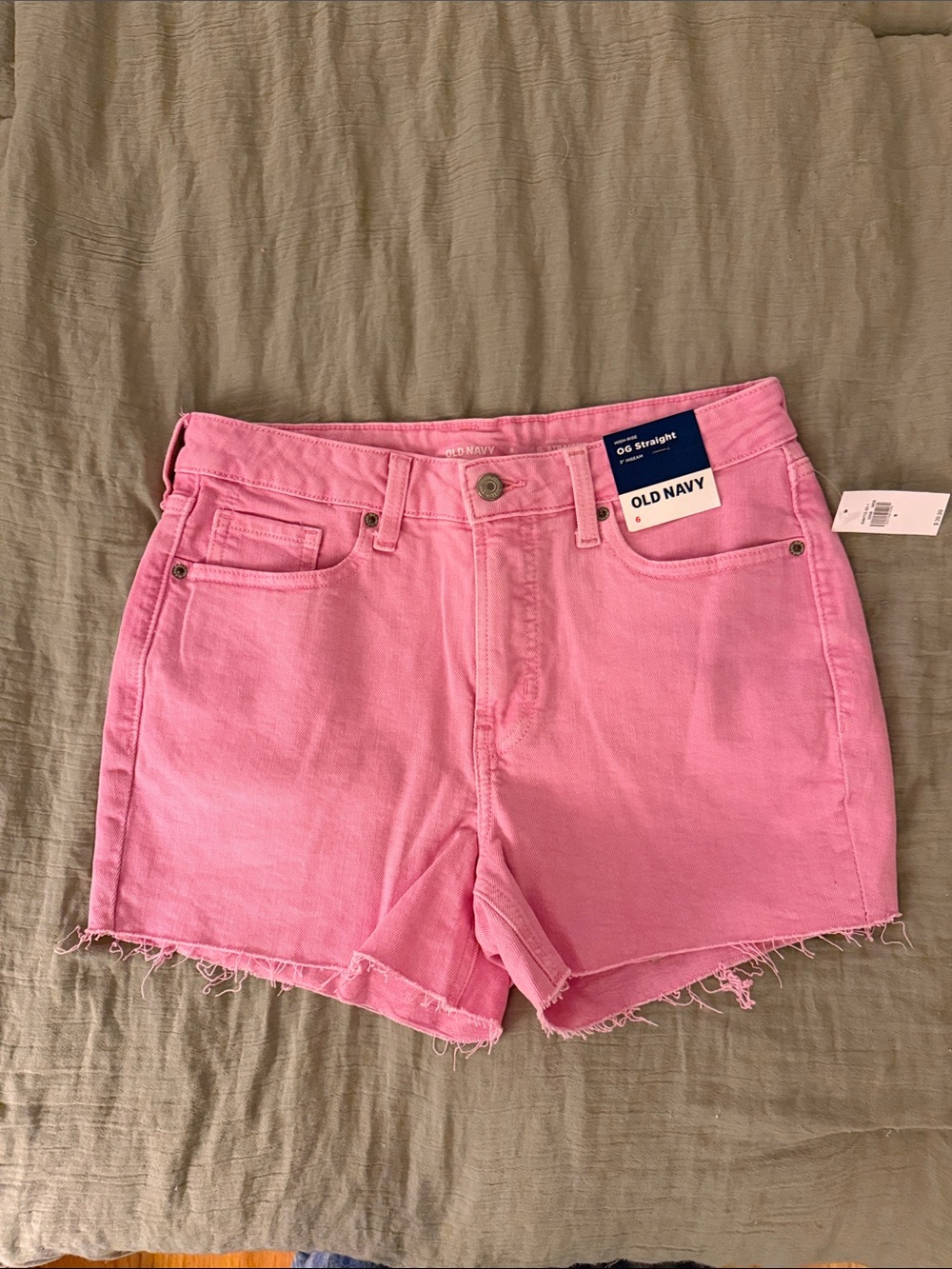Pink Denim Shorts